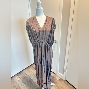 Maison Hotel silk printed maxi dress